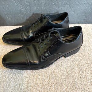 Stacy Adams Abbott Cap Toe Oxford Dress Shoes Black Leather Men's Size 13W